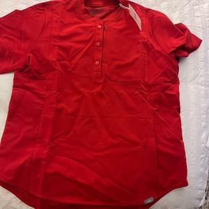 FIGS Scrub Top- Medium- Red